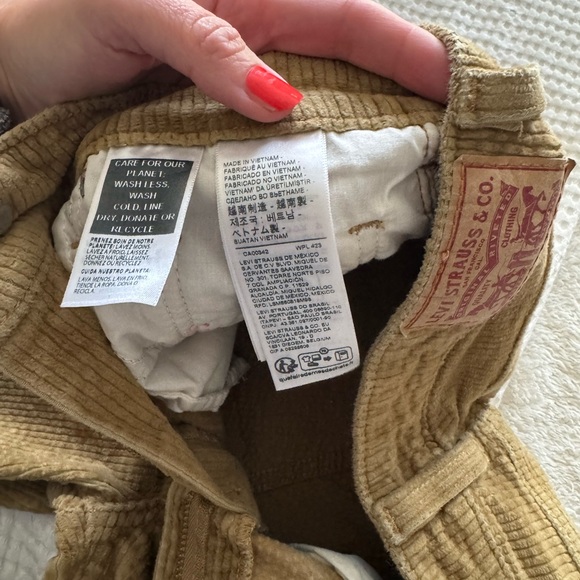 Levi's Beige Corduroy Pants - Picture 3 of 5